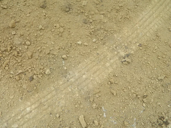 Clay, un'impronta del battistrada sul terreno — Foto Stock