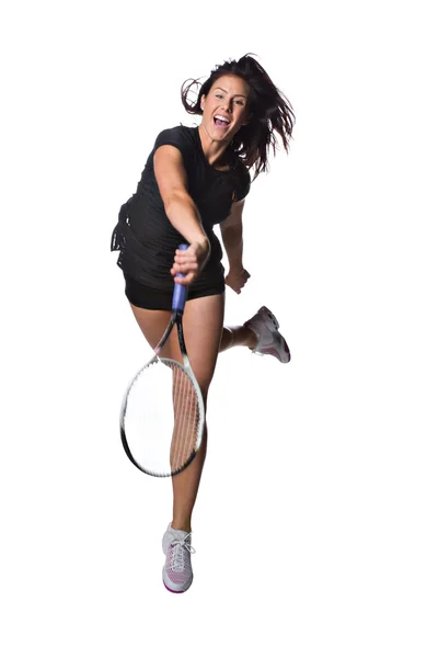 Hübsche Tennisspielerin Stockbild