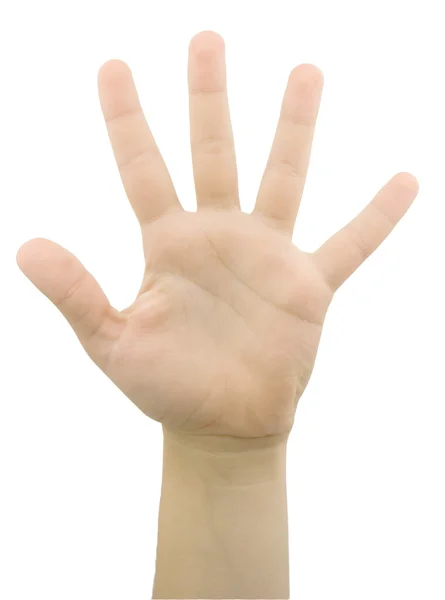 El hareketi 5 parmaklı — Stok fotoğraf