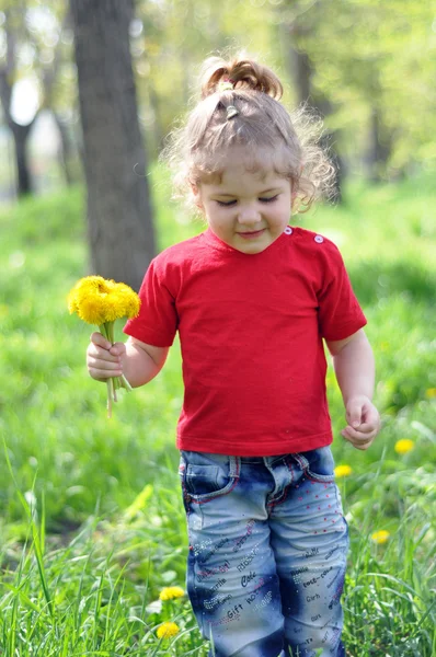 stock image Baby and Flowers