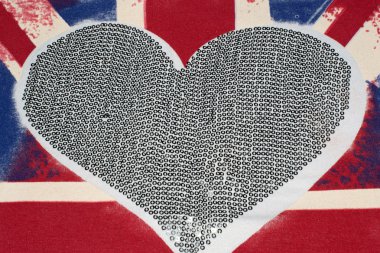 İngiltere bayrak ve kalp