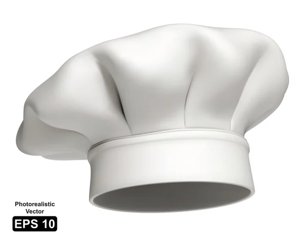 Chef şapka vector Icon - izole — Stok Vektör