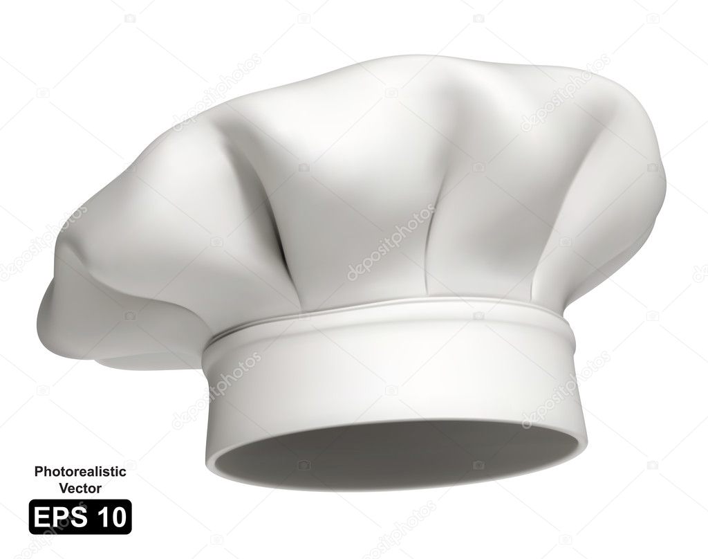 Chef hat vector icon - isolated