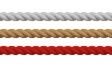 High detail colored ropes clipart