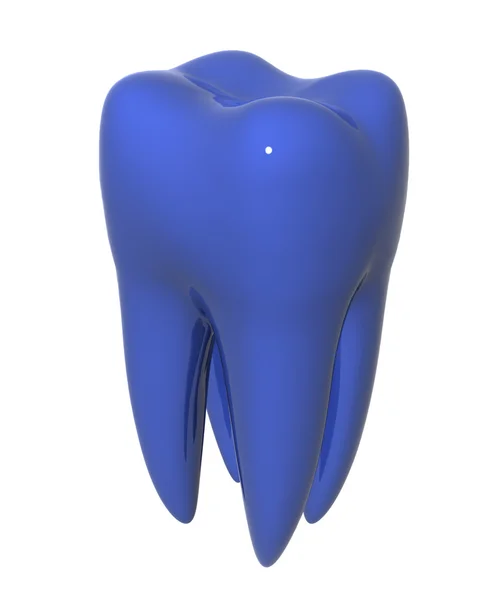 Dente azul — Fotografia de Stock