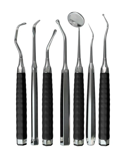 Dentysta na białym tle narzędzia 7 — Zdjęcie stockowe