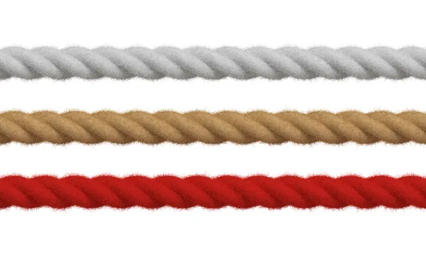 High detail colored ropes — Stock Photo, Image