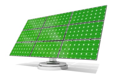 Solar panel green clipart