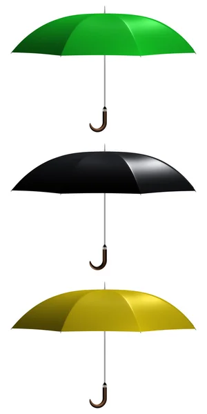 Farbige Regenschirme — Stockfoto