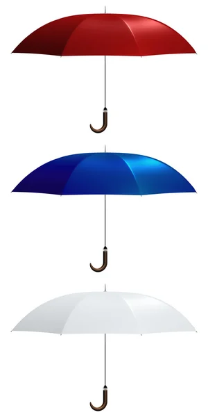 Färgade paraplyer — Stockfoto