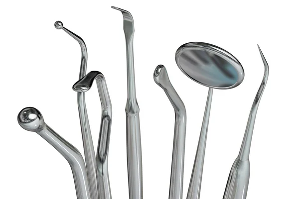 Изолированные стоматологические инструменты 6 — стоковое фото