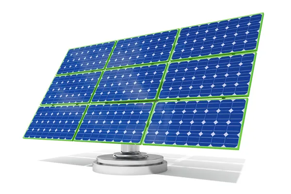 Синій панелі сонячних батарей — стокове фото