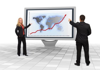 iş takım gösteren finansal büyüme