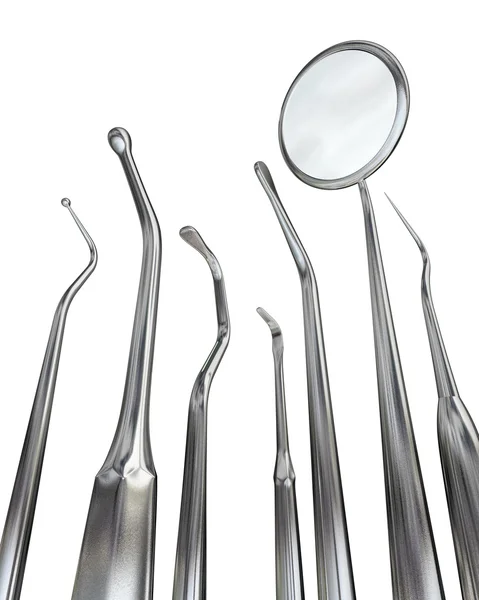 Dentysta na białym tle narzędzia 5 — Zdjęcie stockowe