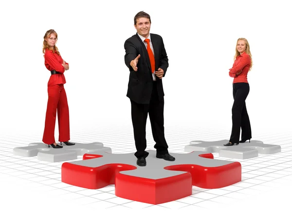 Business team and solutions — Stock Photo, Image