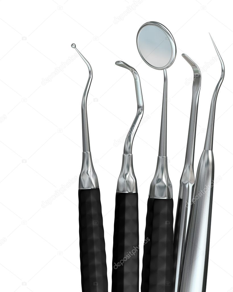 Isolated dentist tools 1