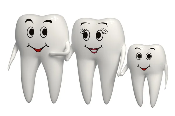Familia de dientes — Foto de Stock