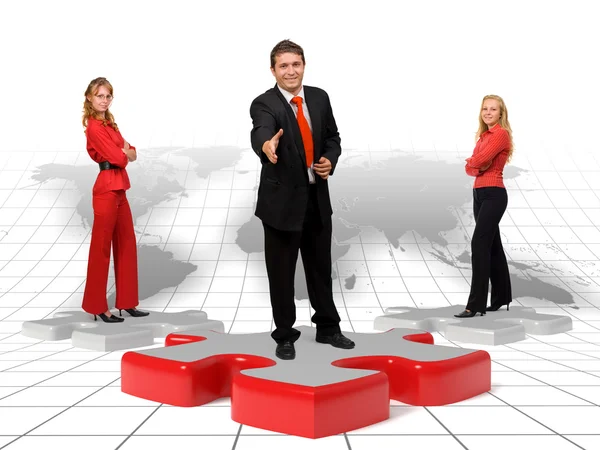 Business team and solutions — Stock Photo, Image