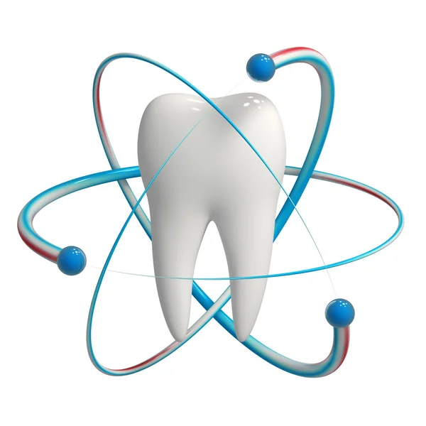 Denti protetti Fluoruro — Foto Stock