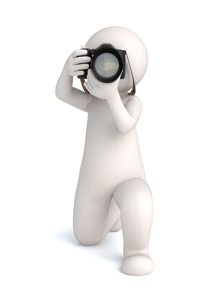 3D fotograf přední shot — Stock fotografie