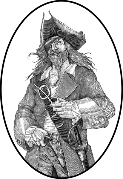 Pirata — Archivo Imágenes Vectoriales