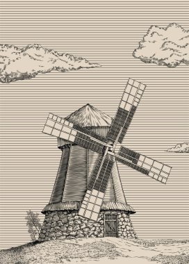 Windmill clipart