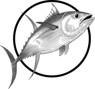 Yellowfin tuna clipart
