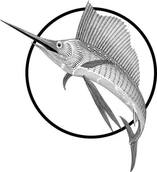 Segelfisk — Stock vektor