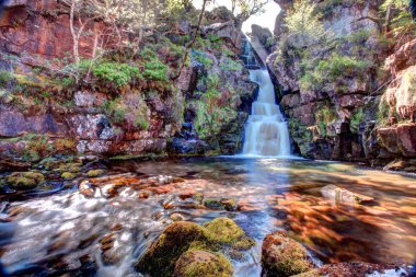 Scotish waterfall HDR clipart