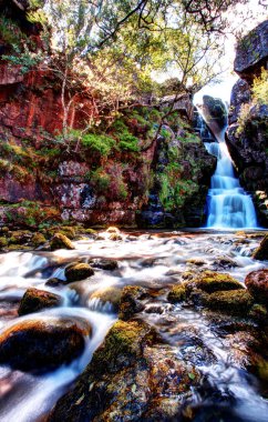 Scotish waterfall clipart