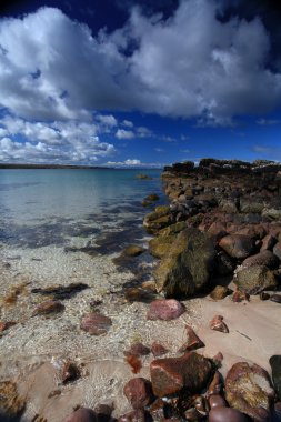 Scottish highland beach clipart