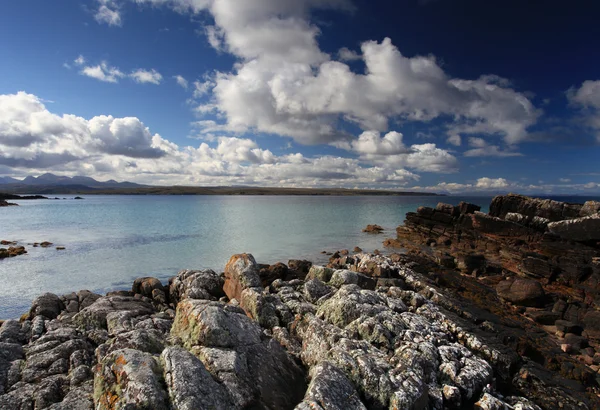 Highland scozzese spiaggia — Foto Stock