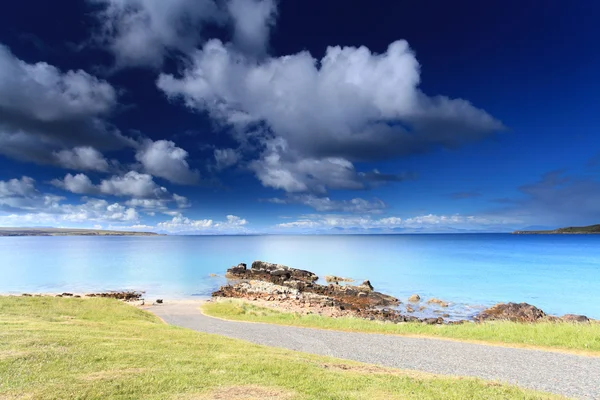 Skotský highland beach — Stock fotografie