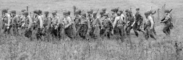 Americana 2 Guerra Mundial tropas banda dos irmãos — Fotografia de Stock