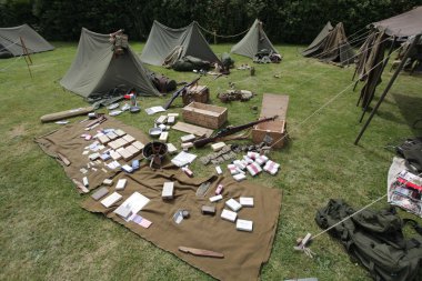 Military camp clipart