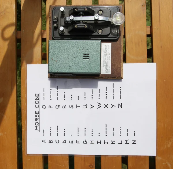 stock image Morse code transmitter