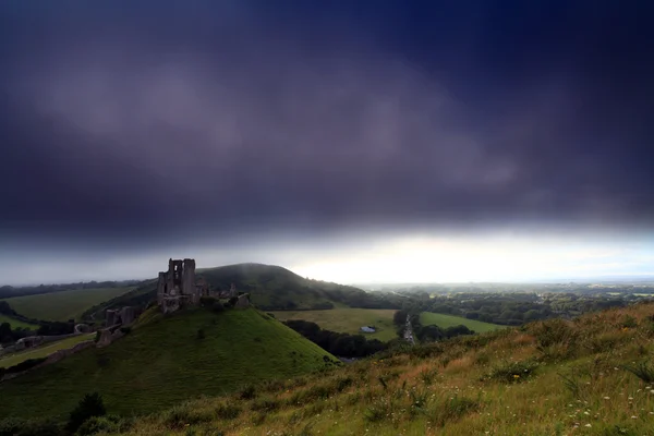 Castelo de Corfe Inglaterra — Fotografia de Stock