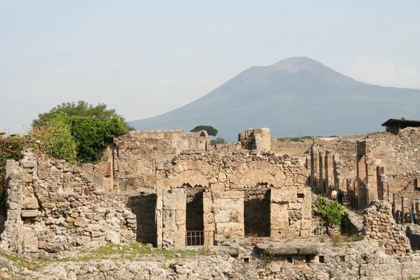 stock image Pompeii & Vesuvius