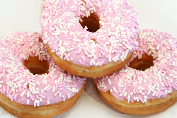 Three Iced Donuts — Stock Photo, Image