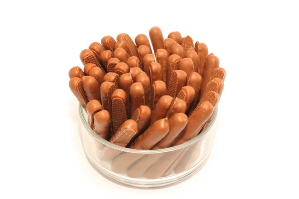 Stock image Chocolate Finger Biscuits