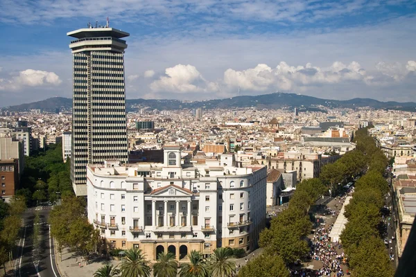 stock image Barcelona from the Columbus Column