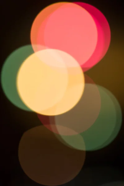 Retro blurred lights in the night city — Stock Photo, Image