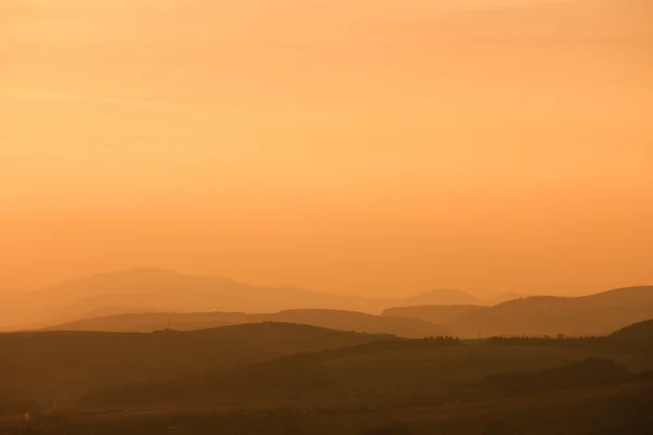 スロバキアの圧縮された層丘陵コピー スペース. — ストック写真