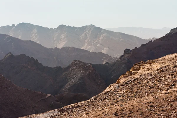 Petra - landschap achter — Stockfoto