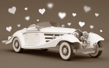 Beyaz aşk araba