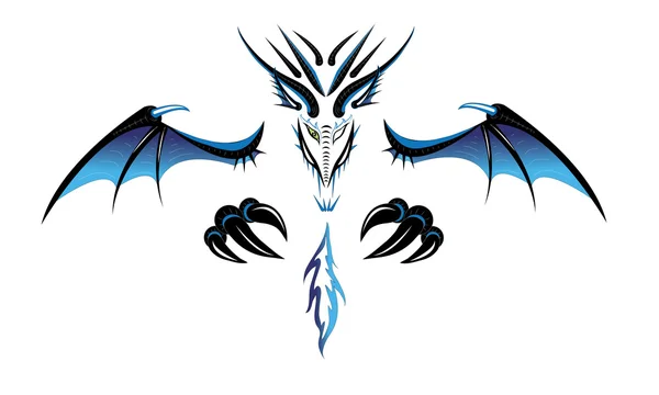 Dragon un démon . — Image vectorielle