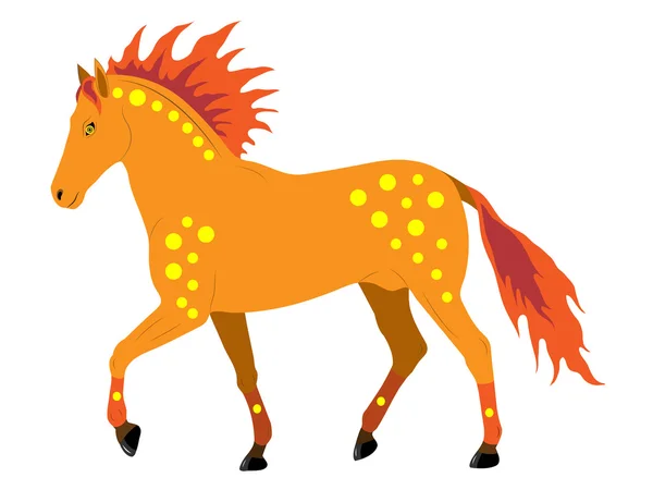 Cavalo de outono — Vetor de Stock