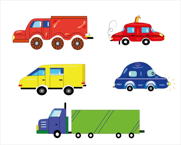 Différentes voitures . — Image vectorielle
