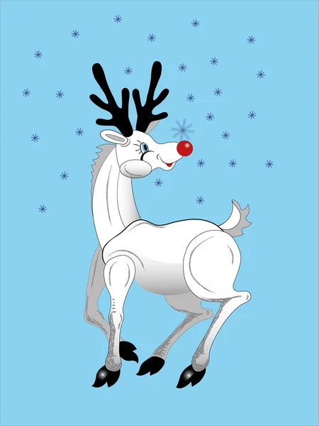 Cerf Rudolph — Image vectorielle