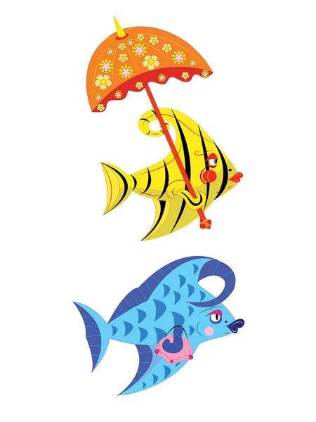 Fishes of the beauty. — Stock Vector